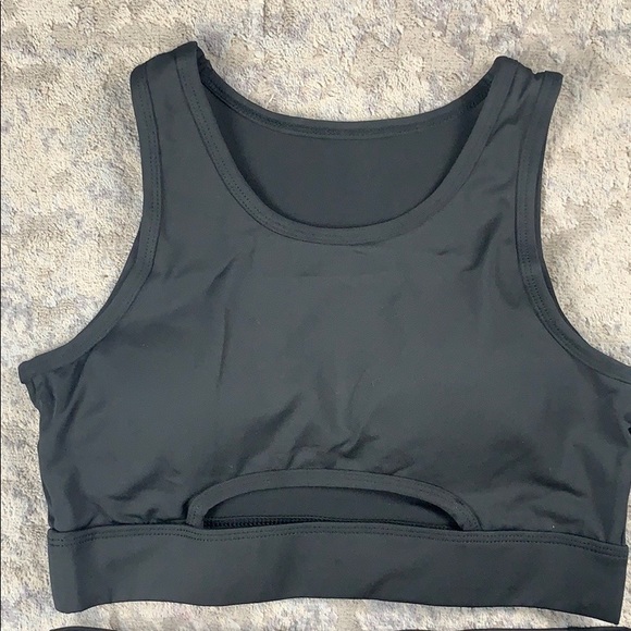 Sexy Black Bike Short Set/ Activewear/ Athleisure - Picture 4 of 15